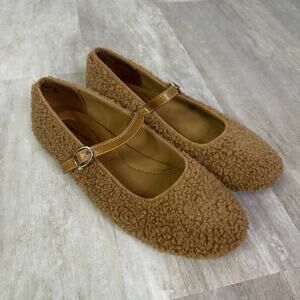 Portland Boot Company Cozy Teddy Ballet Flats Size 8